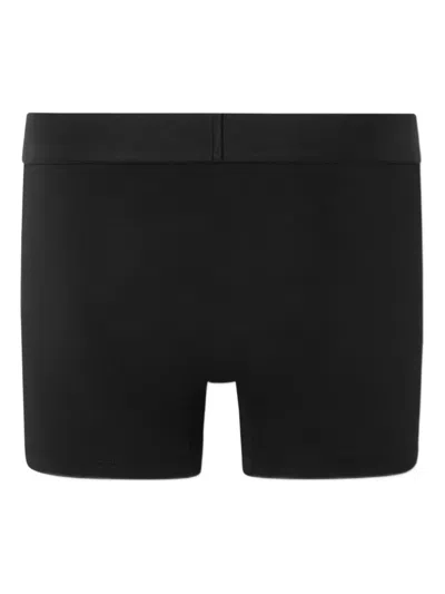 Versace Logo-waistband Boxers In Black