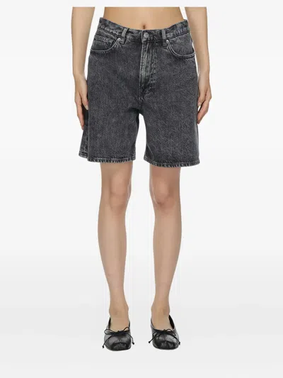 Samsoe & Samsoe Sashelly Denim Shorts In Blue