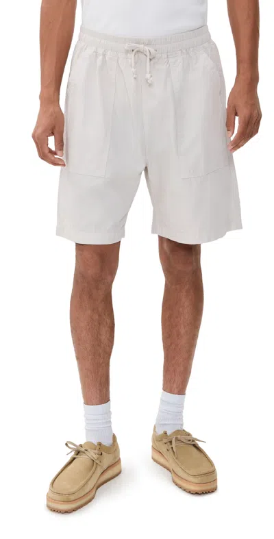 Service Works Poplin Chef Shorts Salt In White