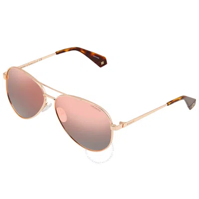 Polaroid Rose Gold Mirror Pilot Sunglasses Pld6069sxl 09m4 61