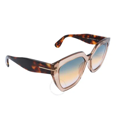 Tom Ford Phoebe Smoke Gradient Cat Eye Sunglasses Ft0939 45b 56