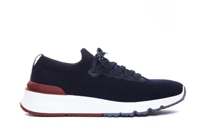 Brunello Cucinelli Sneakers With Mesh Panels In Black