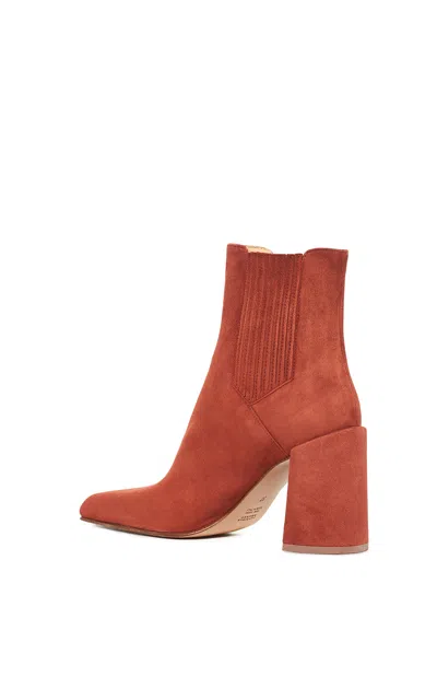 Gabriela Hearst Luke High Heel Boot In Burnt Sienna Suede
