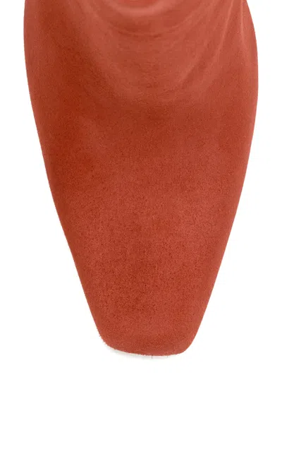 Gabriela Hearst Luke High Heel Boot In Burnt Sienna Suede