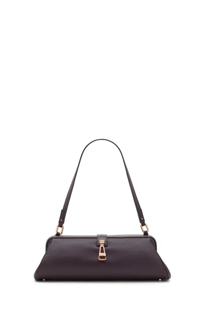 Gabriela Hearst Paola Clutch In Bordeaux Nappa Leather