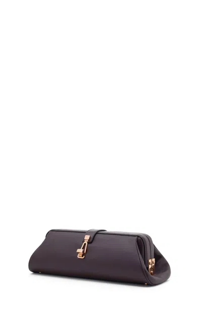 Gabriela Hearst Paola Clutch In Bordeaux Nappa Leather