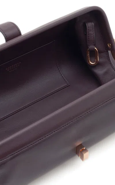 Gabriela Hearst Paola Clutch In Bordeaux Nappa Leather