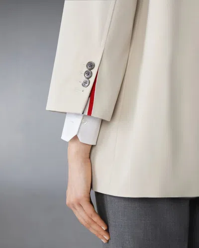 Thom Browne Cotton Twill Armband Cropped Car Coat