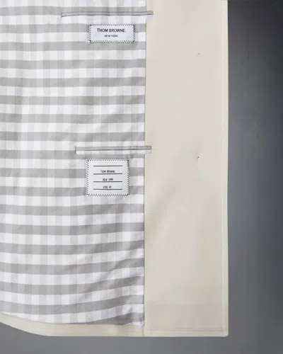 Thom Browne Cotton Twill Armband Cropped Car Coat