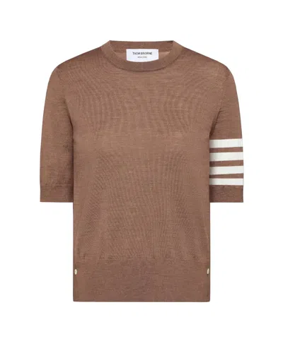 Thom Browne Merino Wool Jersey Stitch 4-bar Tee