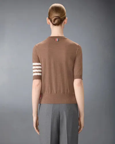 Thom Browne Merino Wool Jersey Stitch 4-bar Tee