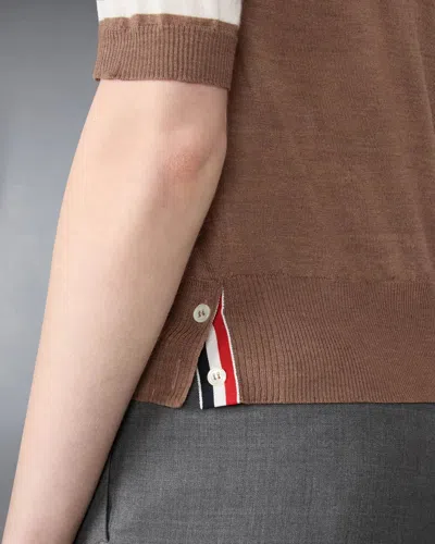 Thom Browne Merino Wool Jersey Stitch 4-bar Tee