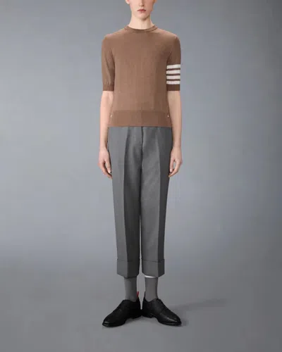 Thom Browne Merino Wool Jersey Stitch 4-bar Tee