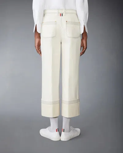 Thom Browne Selvedge Denim Wide Leg Trouser