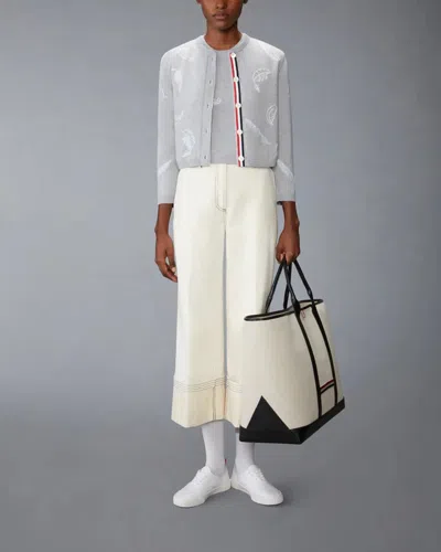 Thom Browne Selvedge Denim Wide Leg Trouser