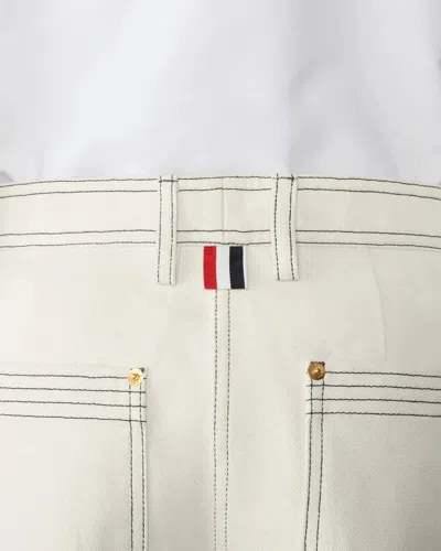 Thom Browne Selvedge Denim Wide Leg Trouser