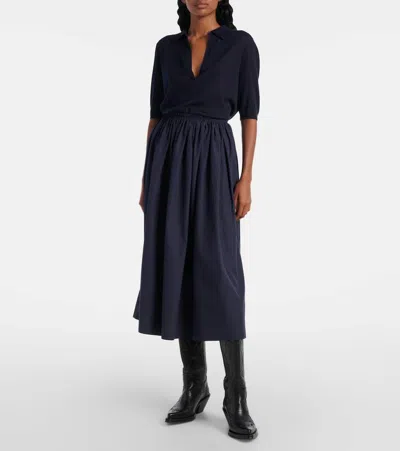 Gabriela Hearst Chiara Cotton Midi Skirt