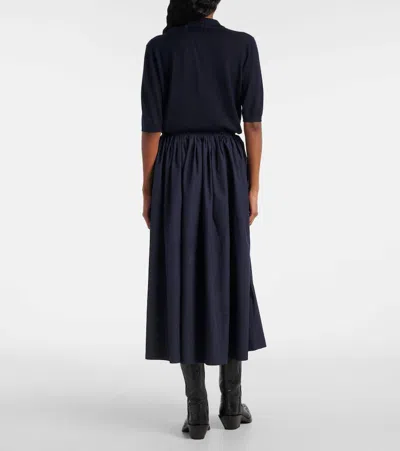 Gabriela Hearst Chiara Cotton Midi Skirt