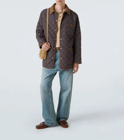 Valentino Wattierte Jacke In Brown