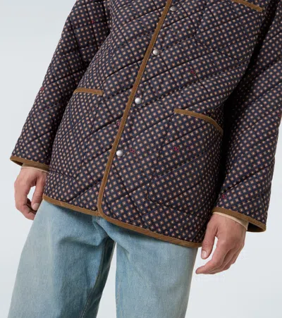 Valentino Wattierte Jacke In Brown