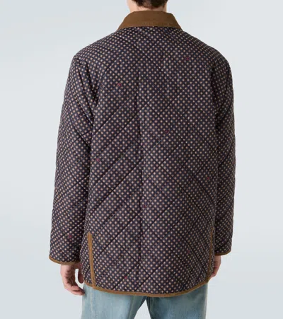 Valentino Wattierte Jacke In Brown