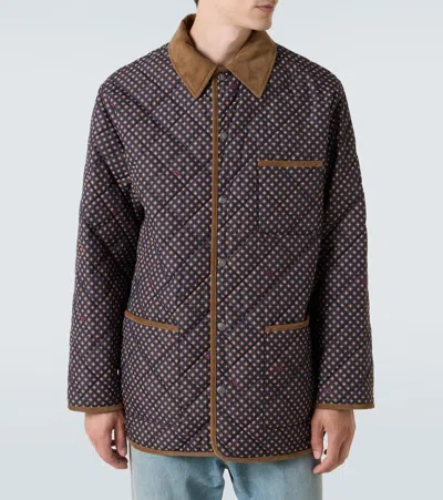 Valentino Wattierte Jacke In Brown