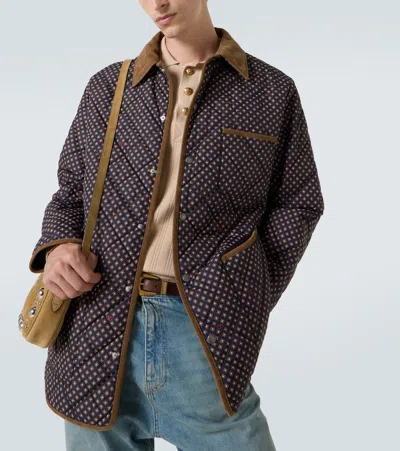 Valentino Wattierte Jacke In Brown
