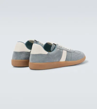 Tom Ford Blue Suede Archer Sneakers
