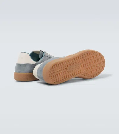 Tom Ford Blue Suede Archer Sneakers