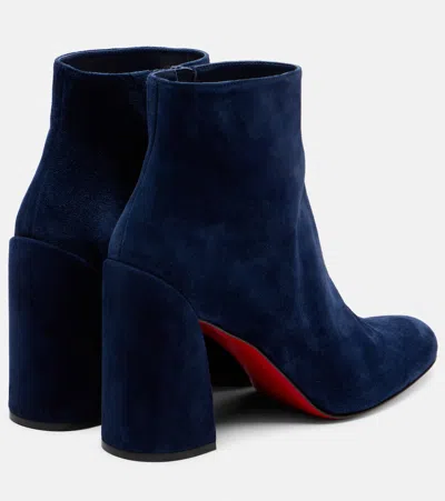 Christian Louboutin Turela 85 Suede Ankle Boots