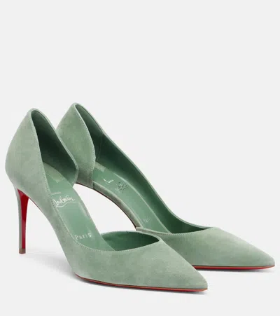 Christian Louboutin Iriza 85 Suede Pumps