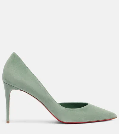 Christian Louboutin Iriza 85 Suede Pumps