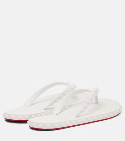 Christian Louboutin Super Loubi Flip Spiked Thong Sandals