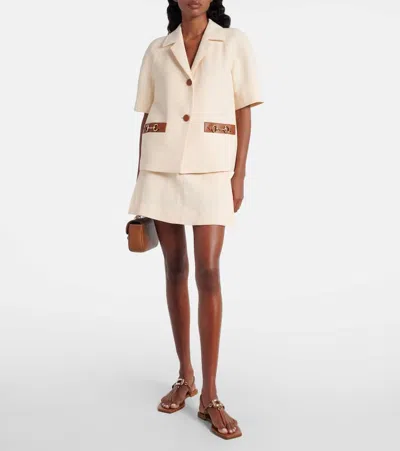 Roger Vivier Viv' By The Sea Leather Thong Sandals