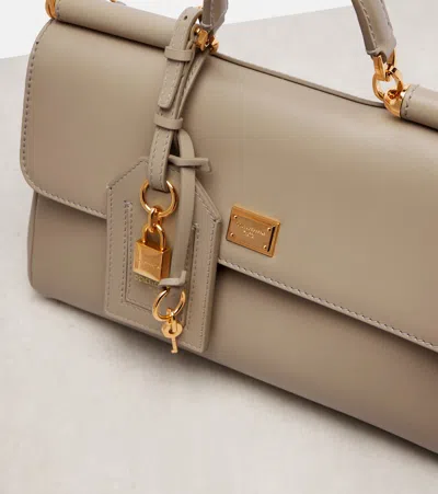 Dolce & Gabbana Sicily Small Leather Tote Bag