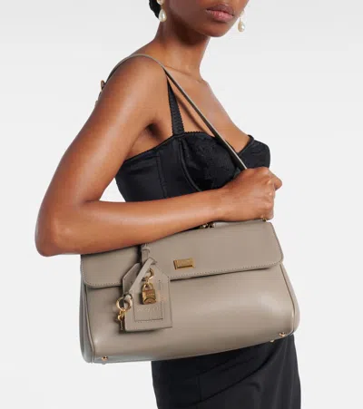 Dolce & Gabbana Sicily Small Leather Tote Bag