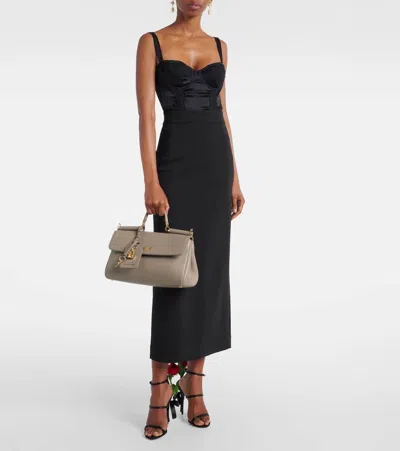 Dolce & Gabbana Sicily Small Leather Tote Bag