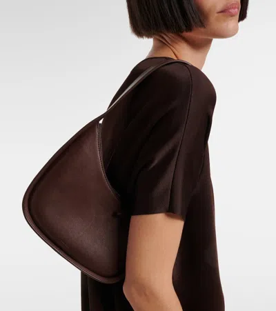 The Row Half Moon Leather Shoulder Bag