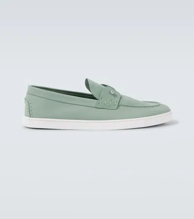 Christian Louboutin Boat Round Toe Loafers With Metal Hardware