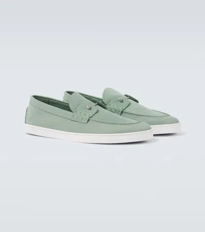 Christian Louboutin Boat Round Toe Loafers With Metal Hardware
