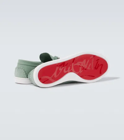 Christian Louboutin Boat Round Toe Loafers With Metal Hardware