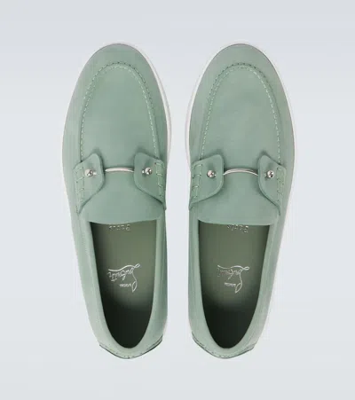 Christian Louboutin Boat Round Toe Loafers With Metal Hardware