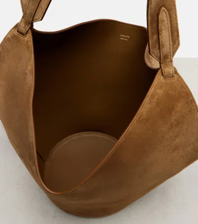 Khaite Lotus Small Suede Tote Bag