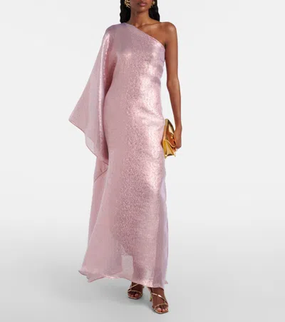 Taller Marmo Betsy One-shoulder Fil Coupé Gown