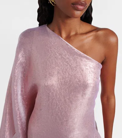 Taller Marmo Betsy One-shoulder Fil Coupé Gown