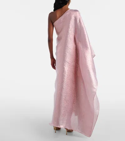 Taller Marmo Betsy One-shoulder Fil Coupé Gown