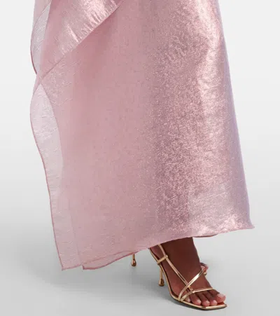 Taller Marmo Betsy One-shoulder Fil Coupé Gown