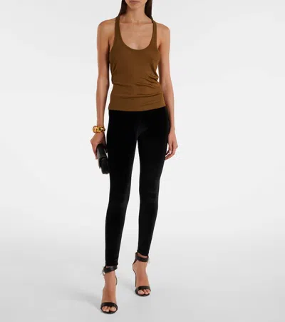 Tom Ford Stretch Lychra Leggings In Black