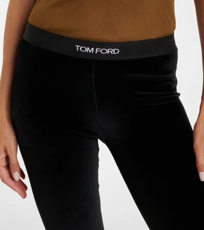 Tom Ford Stretch Lychra Leggings In Black