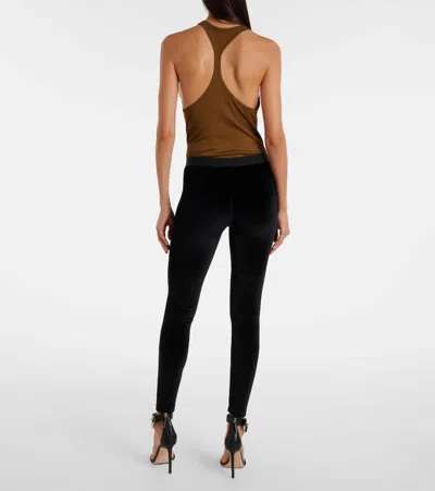 Tom Ford Stretch Lychra Leggings In Black